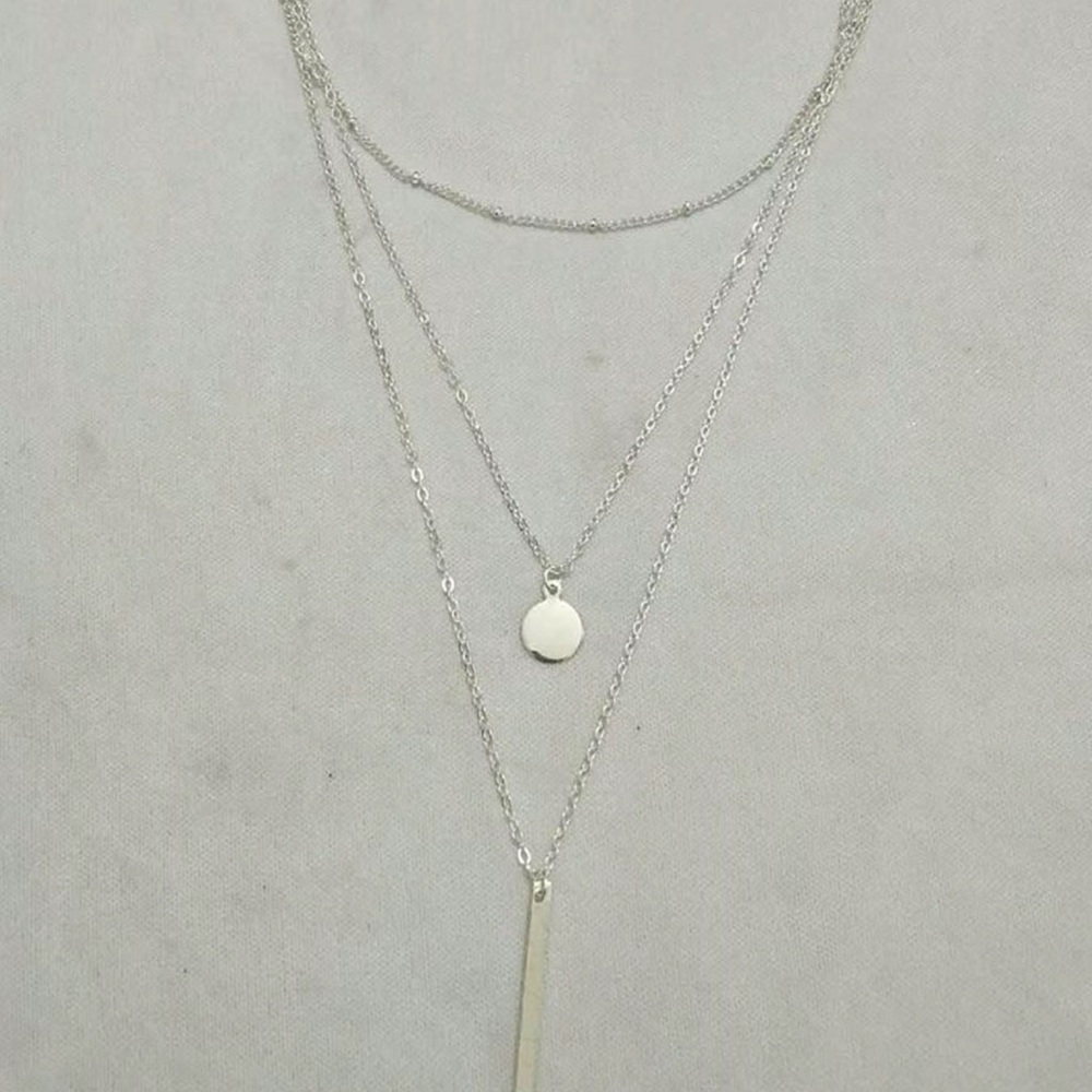 Silver necklace (3 strand silver)